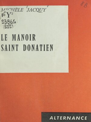 cover image of Le manoir Saint-Donatien